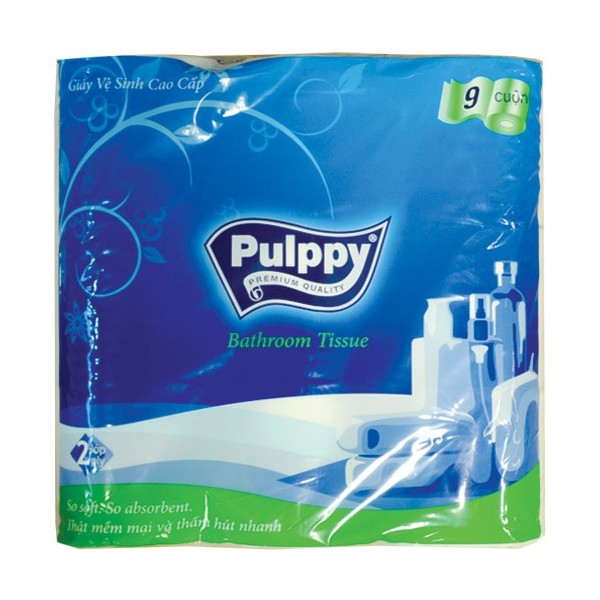 Giấy Pulppy Bathroom Tissue lốc 9 cuộn